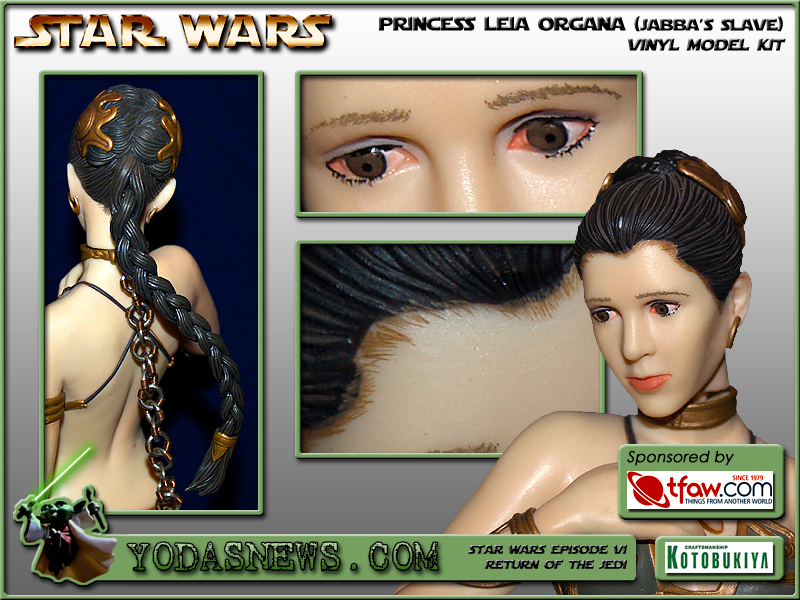 Princess Leia Organa Jabba's Slave Vinyl Model Kit Yodasnews Review 